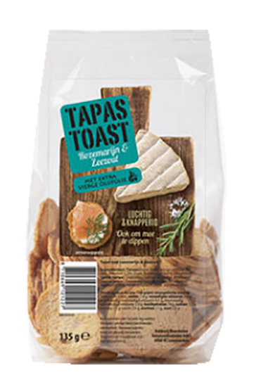 Tapas Toast Rosemary & Seasalt 125g