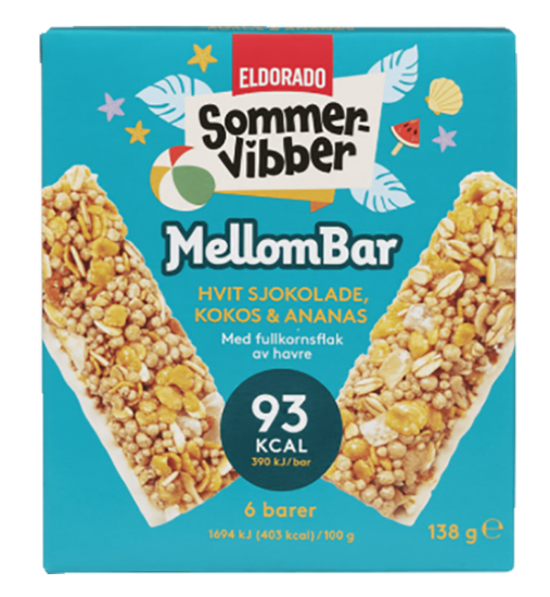 Mellombar Hvit Sjokolade & Kokos