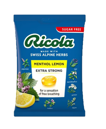 Ricola Menthol Lemon 68g