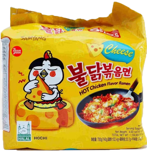 Buldak Hot Chicken Cheese 5pk