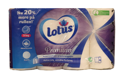 Lotus Premium Kjøkkenpapir 4pk