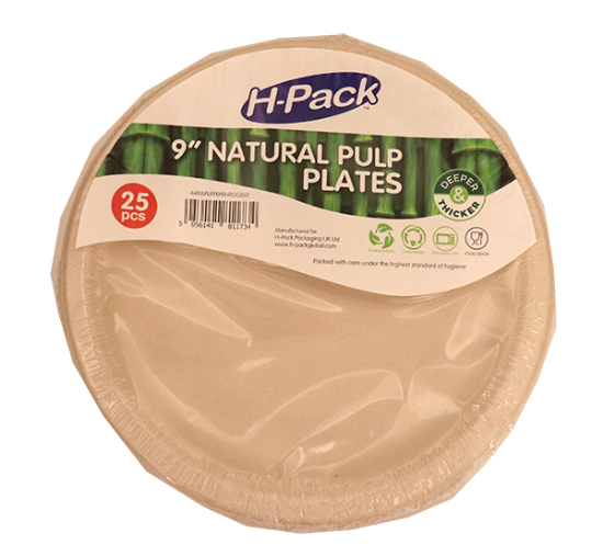 Engangstallerken 23cm Papp 25pk