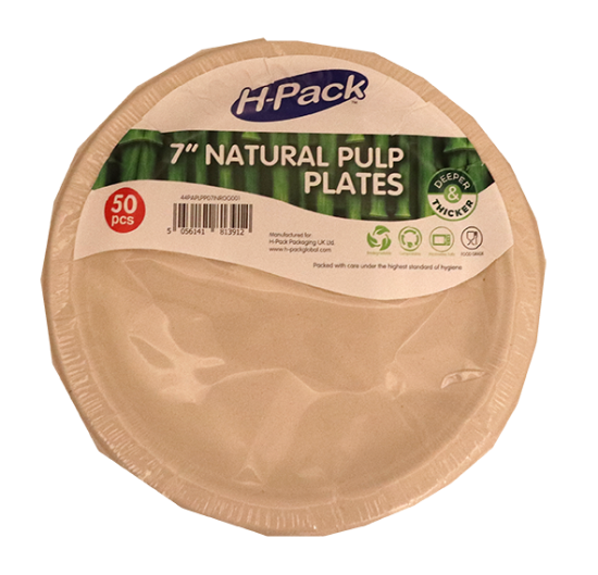 Engangstallerken 18cm Papp 50pk