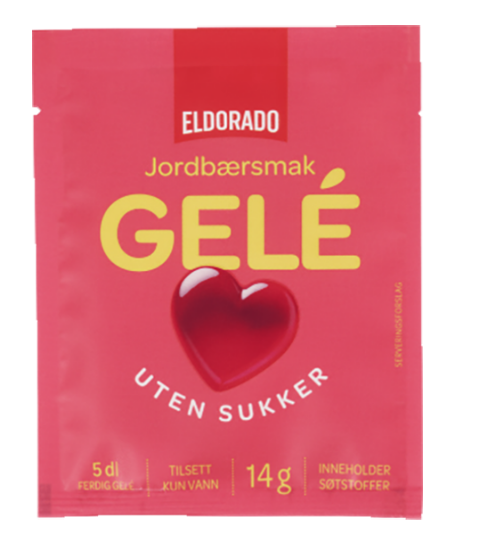 Jordbærgele u/Sukker 14g