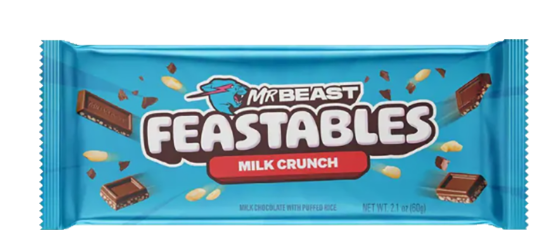 Mr Beast Festables Milk Crunch 60g