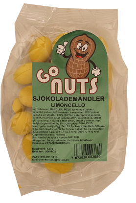 Sjokolademandler Limoncello 120g