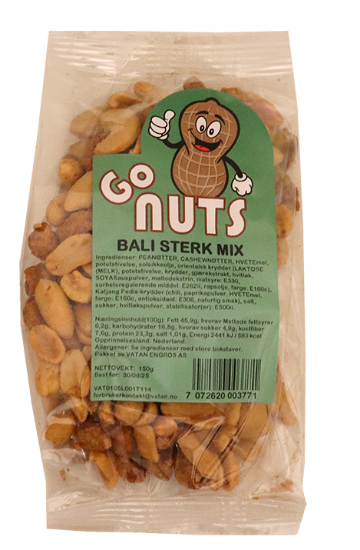 Go Nuts Bali Sterk Mix 150g