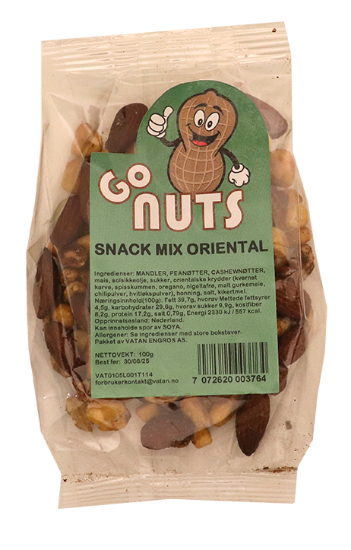 Go Nuts Snack Mix Oriental 100g