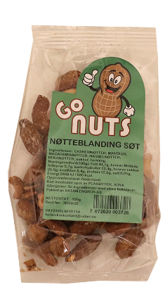 Go Nuts Nøtteblanding Søt 100g
