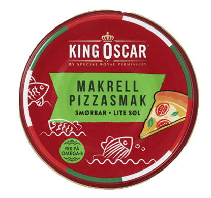 King Oscar Makrell Pizzasmak 90g