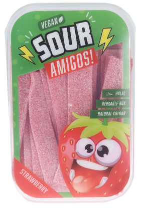 Sour Amigos Strawberry 300g
