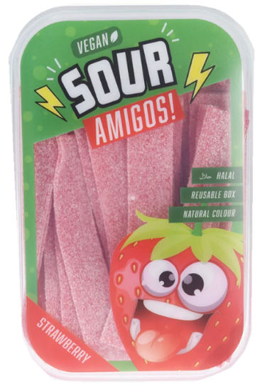Sour Amigos Strawberry 300g