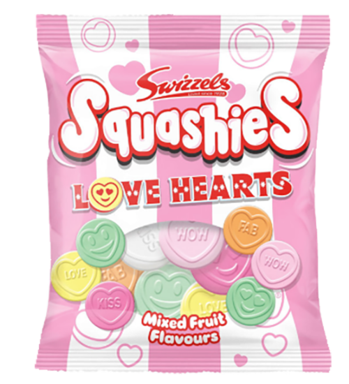 Squashies Love Hearts 120g