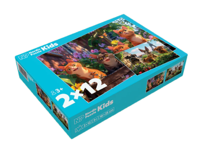 Puslespill Cat & Dog 2x24 Brikker