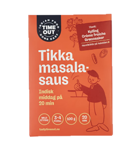 Time Out Tikka Masala Saus 100g