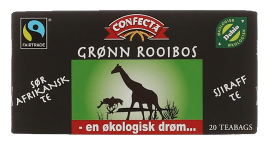 Grønn Roobios Confecta 20x2,5g