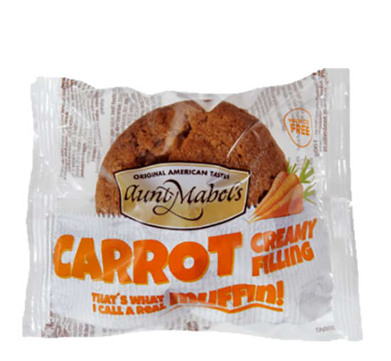 Muffins Carrot & Cream Cheese Aunt Mabels 100g