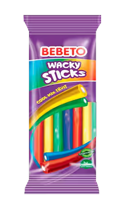 Bebeto Wacky Sticks Cool Mix Fruit 180g
