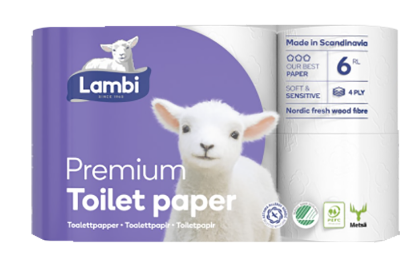 Lambi Premium Toalettpapir 6pk
