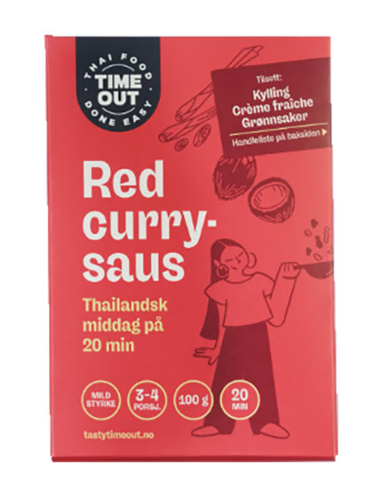 Time Out Rød Curry Saus 100g
