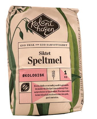 Siktet Speltmel Økologisk 1 kg Kvelde Mølle