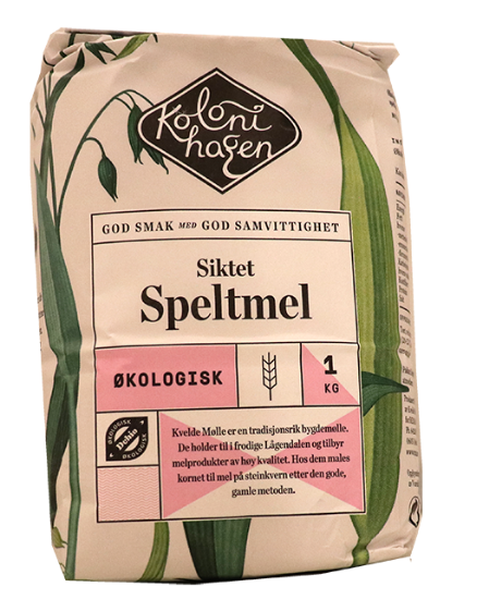 Siktet Speltmel Økologisk 1 kg Kvelde Mølle