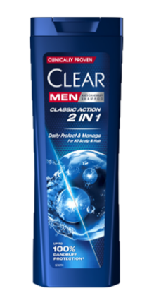 Clear Men Classic Action Shampoo 225ml