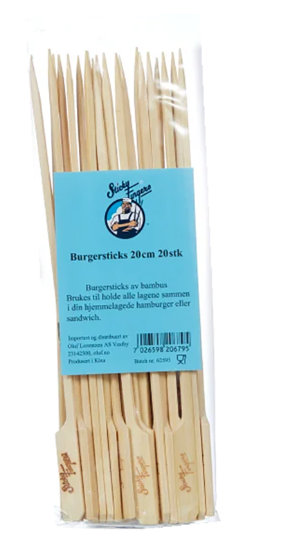 Burgersticks 20cm 20stk