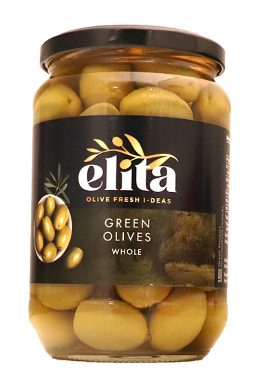 Elita Grønn Oliven m/Sten 700g
