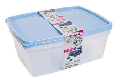 Oppbevaringsbokser Micro/Frys 2 pk 2,5 L
