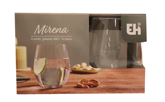 Glass Mirena Sett 4x400 ml