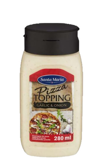 Pizza Topping Hvitlkøk 280ml