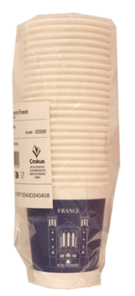 Pappkopper Paris 24cl 25stk