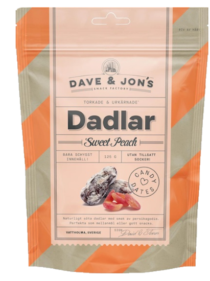 Dadlar Sweet Peach 125g