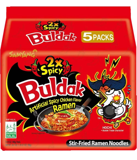 Buldak Hot Chicken 2x Spicy 5pk