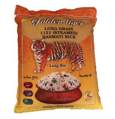 Basmati Ris Golden Tiger (gul) 5kg
