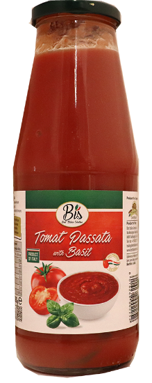 Tomatsaus Passata Med Basilikum Bis 680g