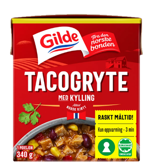 Tacogryte Med Kylling 340g