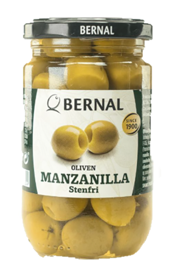 Oliven Manzanilla Stenfri 300g