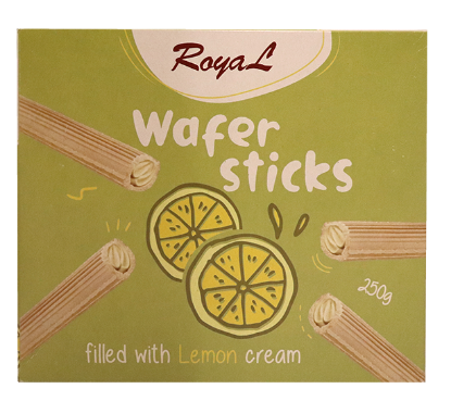 Wafer Sticks Lemon 250g