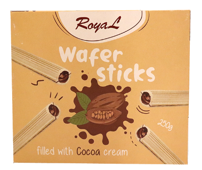 Wafer Sticks Cocoa 250g
