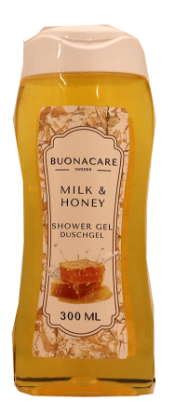 Buonacare Showergel 300ml Milk&Honey