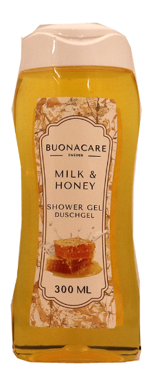 Buonacare Showergel 300ml Milk&Honey