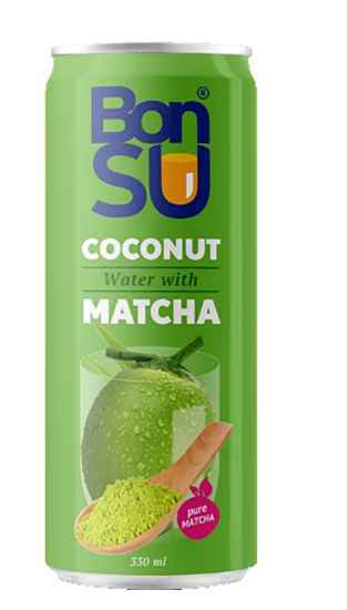 Bonsu Kokosvann m/Matcha 0,33l