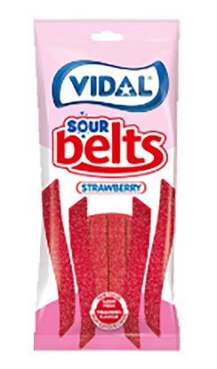 Sour Belts Strawberry Vidal 90g