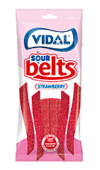 Sour Belts Strawberry Vidal 90g