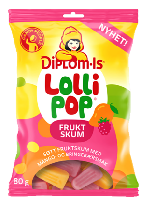 Lollipop Fruktskum 80g