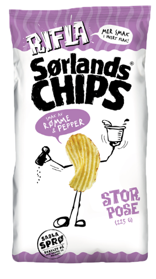 Sørlands Chips Rømme & Pepper 225g