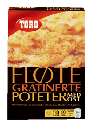 Fløtegratinerte Poteter Med Ost 104g