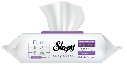 Sleepy Vaskeklut Lilla 100stk